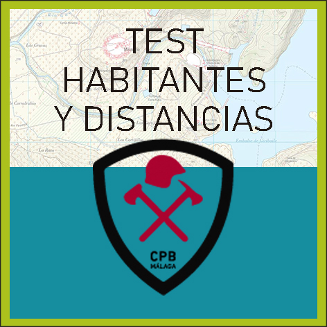 Test Habitantes y Distancias Poblaciones Málaga