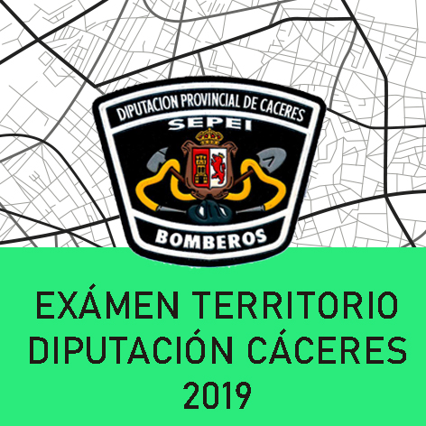 Exámen Territorio Diputación de Cáceres 2019