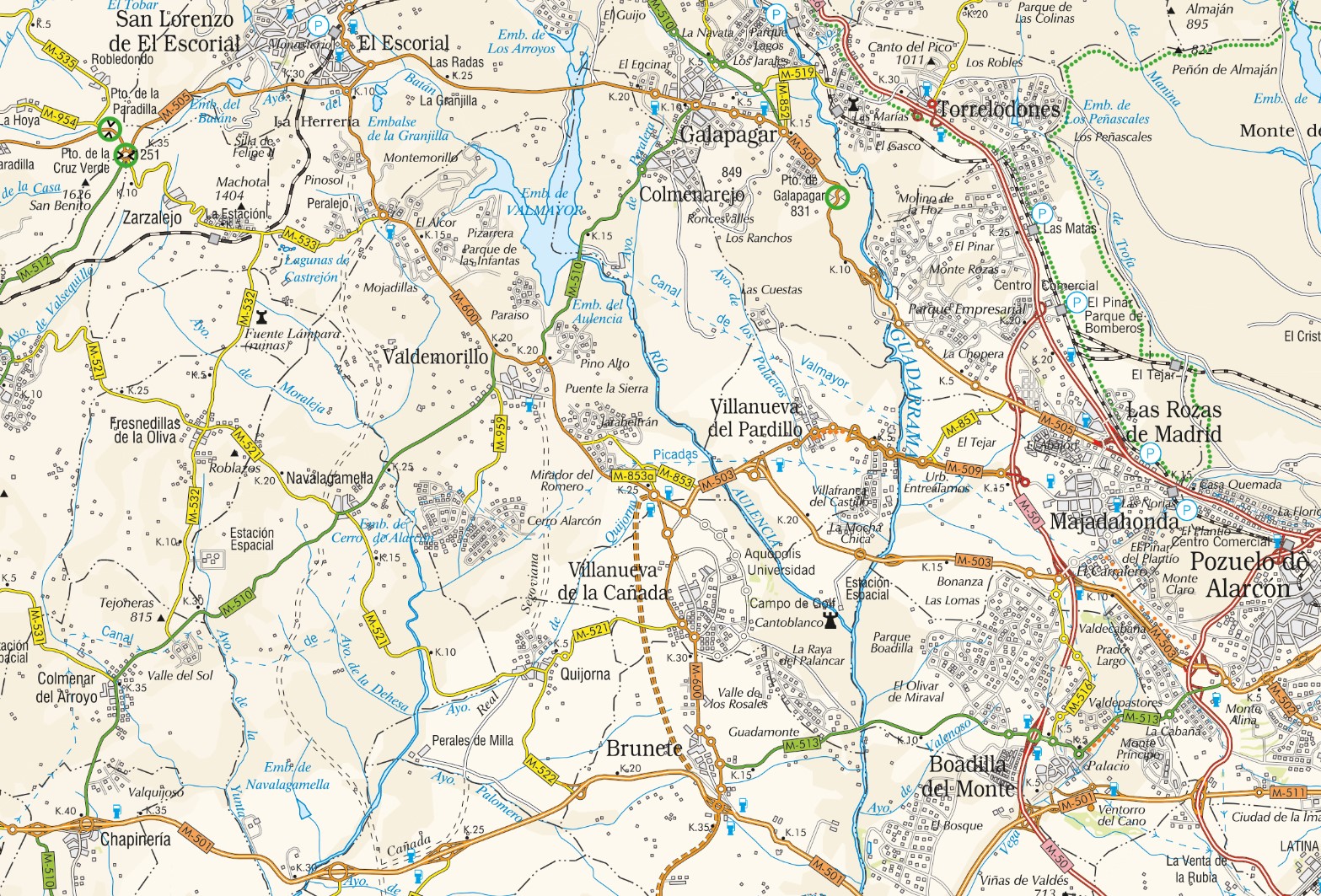 Mapa Digital Carreteras Comunidad Madrid