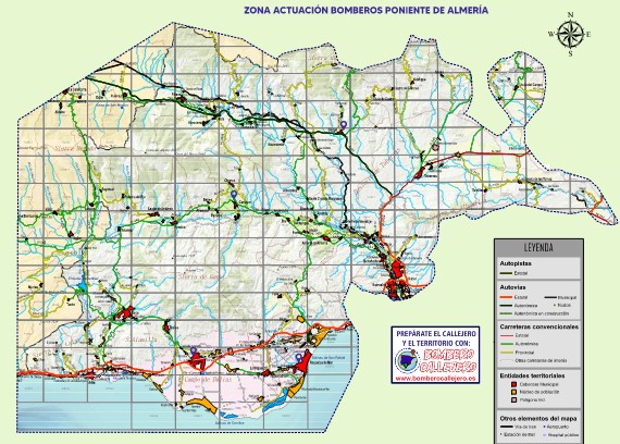 Mapa Digital Carreteras Poniente Almería