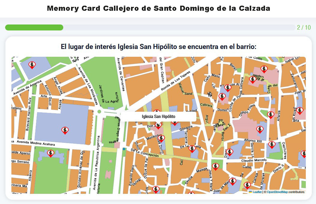 Memory Card Callejero Santo Domingo de la Calzada
