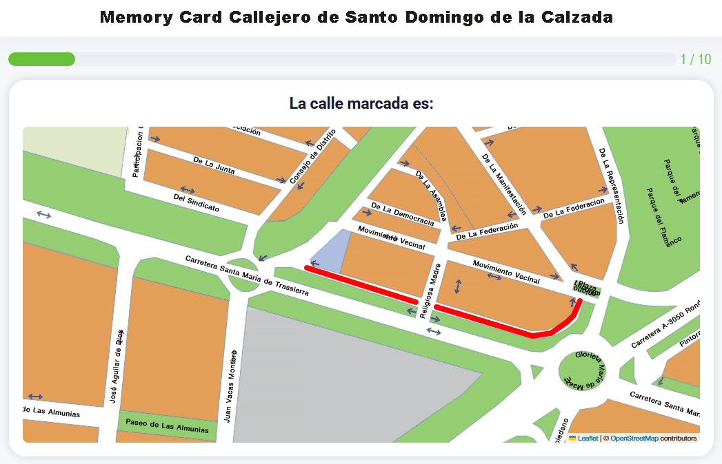 Memory Card Callejero Santo Domingo de la Calzada