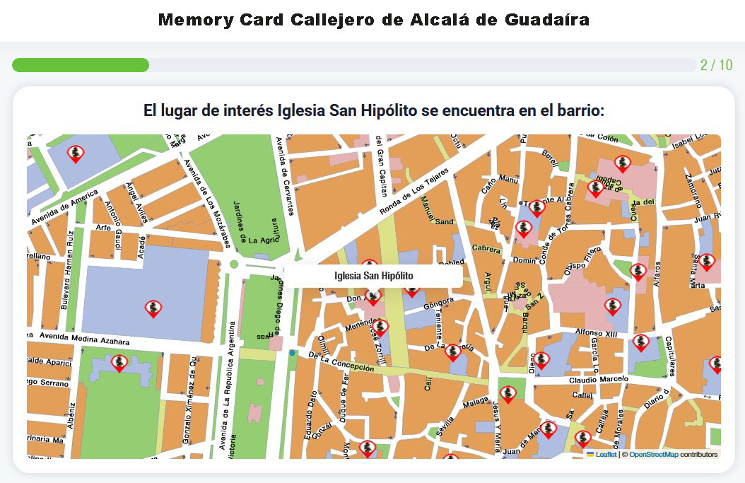 Memory Card Callejero de Alcalá de Guadaíra