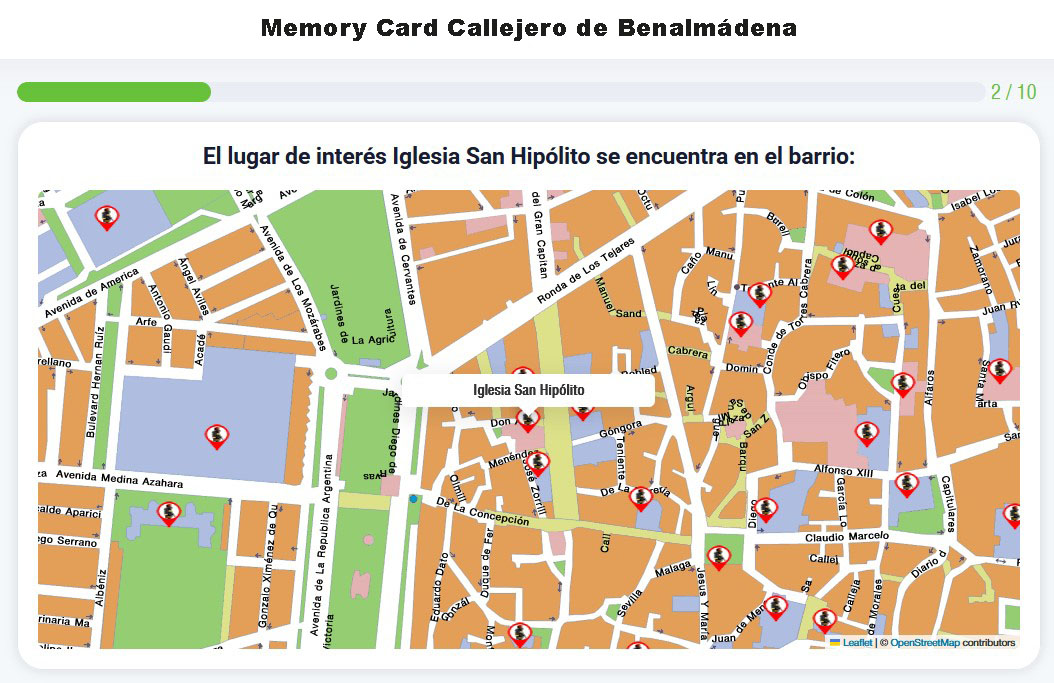 Memory Card Callejero de Benalmádena