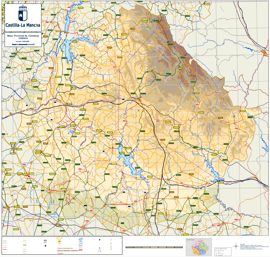 Mapa Digital Carreteras Cuenca